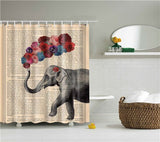 Elephant Octopus Shower Curtain