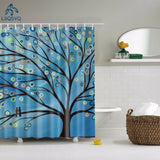 Decorative Abstract Trees Shower Curtain