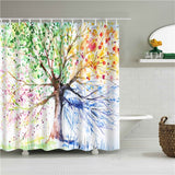 Decorative Abstract Trees Shower Curtain