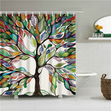 Decorative Abstract Trees Shower Curtain
