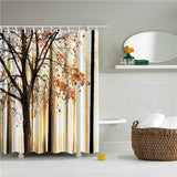 Decorative Abstract Trees Shower Curtain