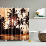 Decorative Abstract Trees Shower Curtain
