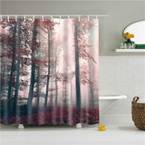 Decorative Abstract Trees Shower Curtain