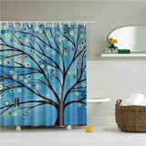 Decorative Abstract Trees Shower Curtain