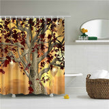 Decorative Abstract Trees Shower Curtain