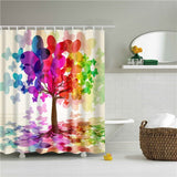 Decorative Abstract Trees Shower Curtain