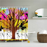Decorative Abstract Trees Shower Curtain