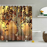 Decorative Abstract Trees Shower Curtain