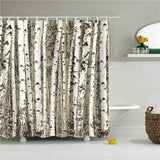 Decorative Abstract Trees Shower Curtain