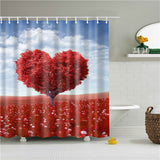 Decorative Abstract Trees Shower Curtain