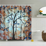 Decorative Abstract Trees Shower Curtain
