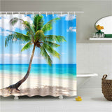 Decorative Abstract Trees Shower Curtain