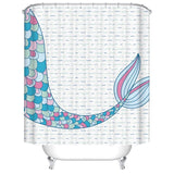 Mediterranean Cartoon Shower Curtain