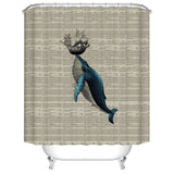Mediterranean Cartoon Shower Curtain