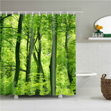 Forest trees Shower Curtain