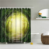 Forest trees Shower Curtain