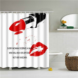 Fashion Red Shower Curtain