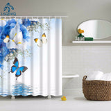 Butterfly Decor Shower Curtain