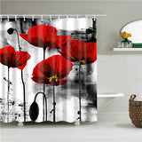 Beautiful Red Rose Shower Curtain