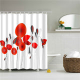 Beautiful Red Rose Shower Curtain