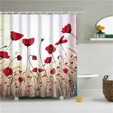 Beautiful Red Rose Shower Curtain